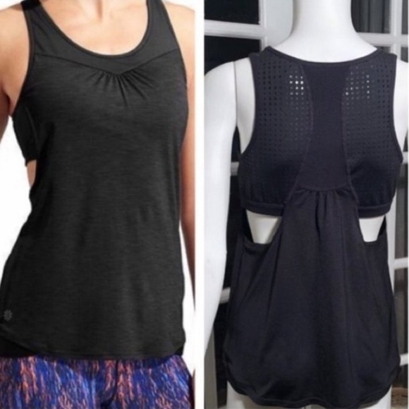Athleta Tops - ATHLETA Gel Mesh Supercharged Tank Top Black